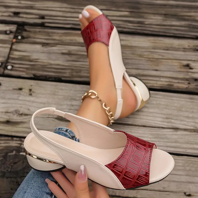 Sylvia Sling-Back Comfort Heeled Sandals