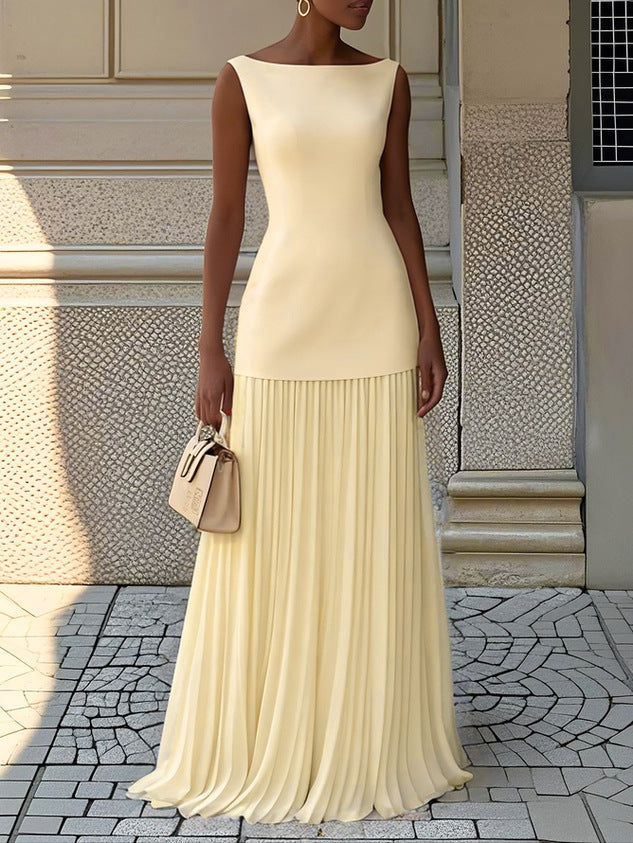 Avery | Bateau Neck Summer Brudegæst Kjole