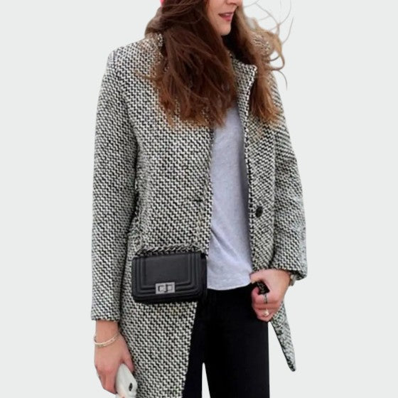 Olivia | Dame Elegant Lang Uldfrakke
