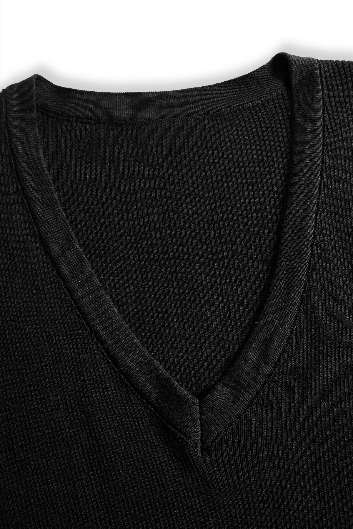 Vivienne | Women's Fitted Knit Maxi Dress with V-Neck