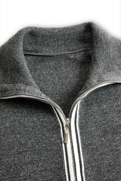 Piper | Women's Knit Dress with Zip Polo Collar