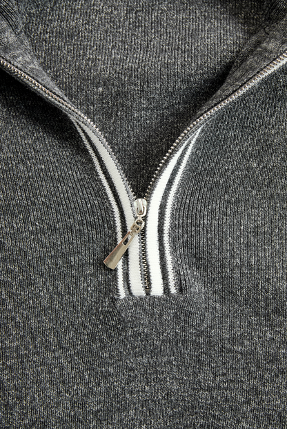 Piper | Women's Knit Dress with Zip Polo Collar