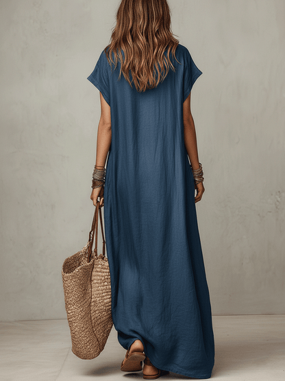 Flow | Relaxed Boho Flowy Summer Vacation Maxi Dress