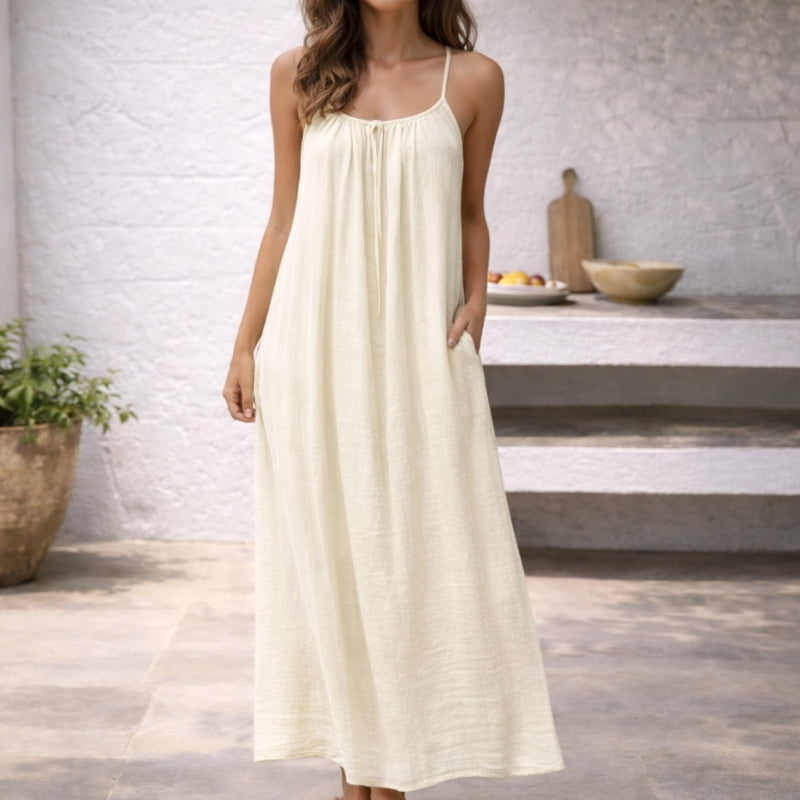 Rosalyn | Open-Back Spaghetti Strap Sundress