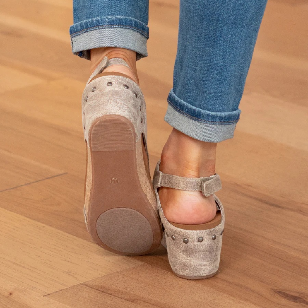 Yasmin | Open Toe Stylish Platform Wedge-Heel Sandals