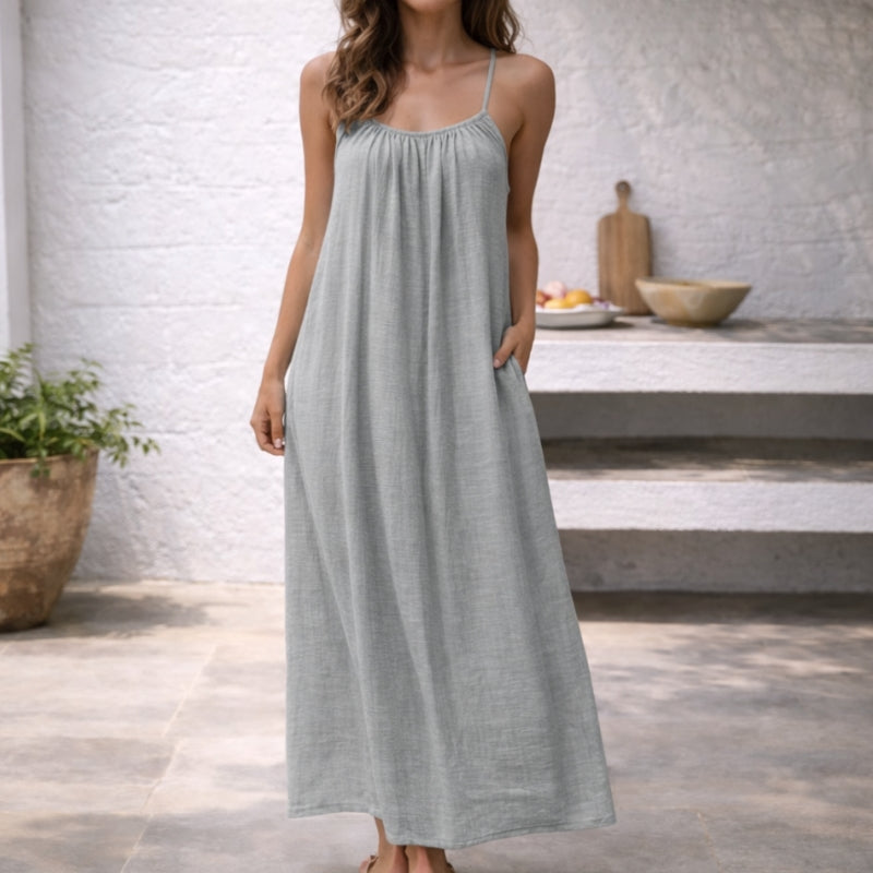 Rosalyn | Open-Back Spaghetti Strap Sundress