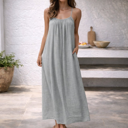 Rosalyn | Open-Back Spaghetti Strap Sundress
