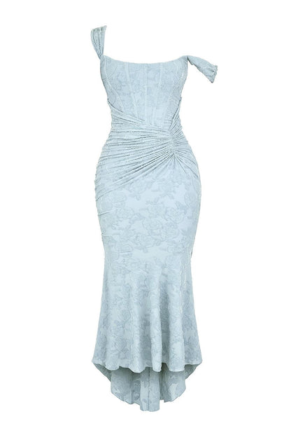 Jasmine | Off Shoulder Lace Boned Corset Wedding Guest Dress
