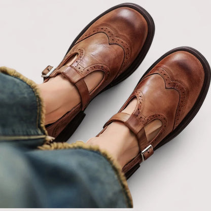 Tara | Cushioned Comfort T-Strap Mary Jane Shoes