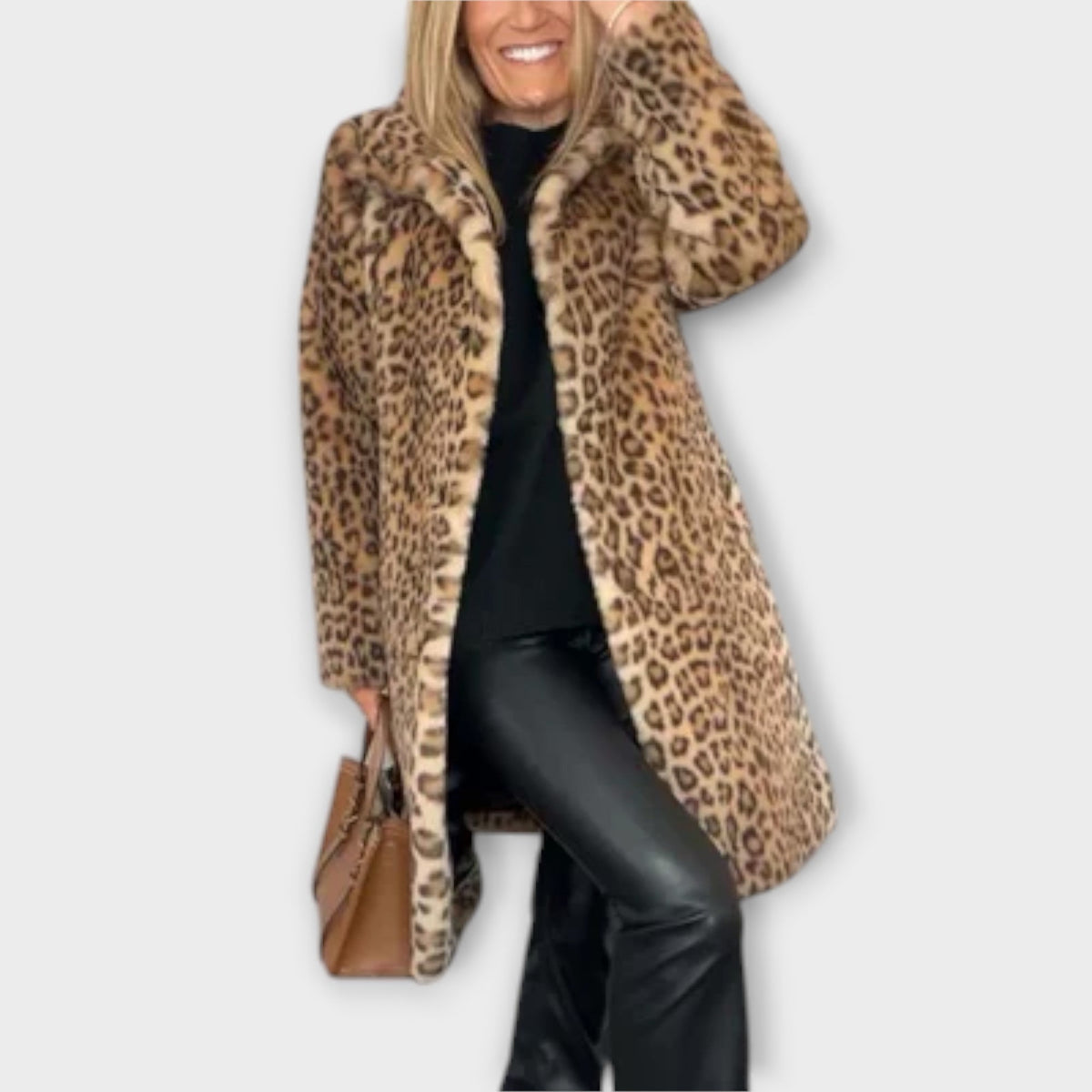 Amara | Dame Leopardprint Frakke