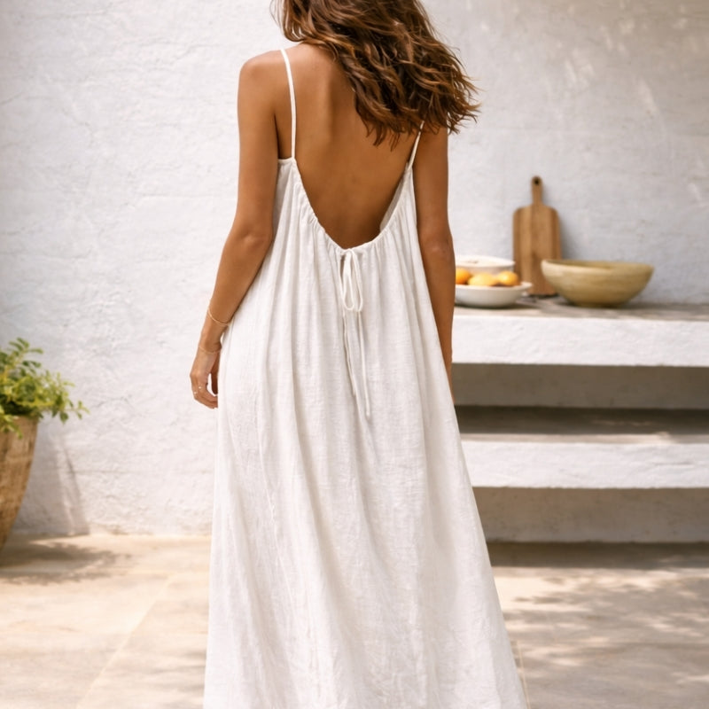 Rosalyn | Open-Back Spaghetti Strap Sundress