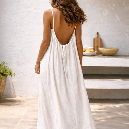 Rosalyn | Open-Back Spaghetti Strap Sundress