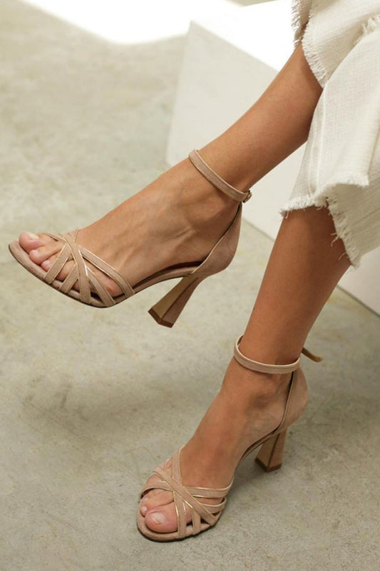 Sheryl | Ankle-Strap Block Heeled Sandals