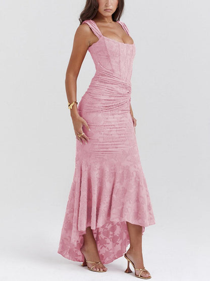 Jasmine | Off Shoulder Lace Boned Corset Wedding Guest Dress