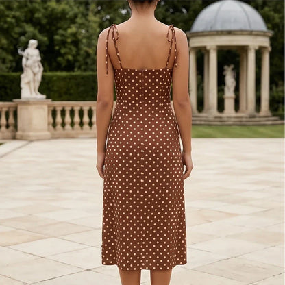 Cortez | Retro Polka Dot Midi Summer Dress