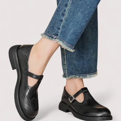 Tara | Cushioned Comfort T-Strap Mary Jane Shoes