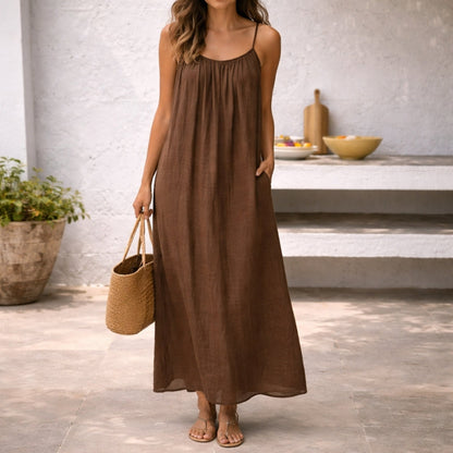 Rosalyn | Open-Back Spaghetti Strap Sundress