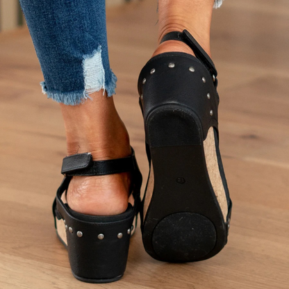 Yasmin | Open Toe Stylish Platform Wedge-Heel Sandals