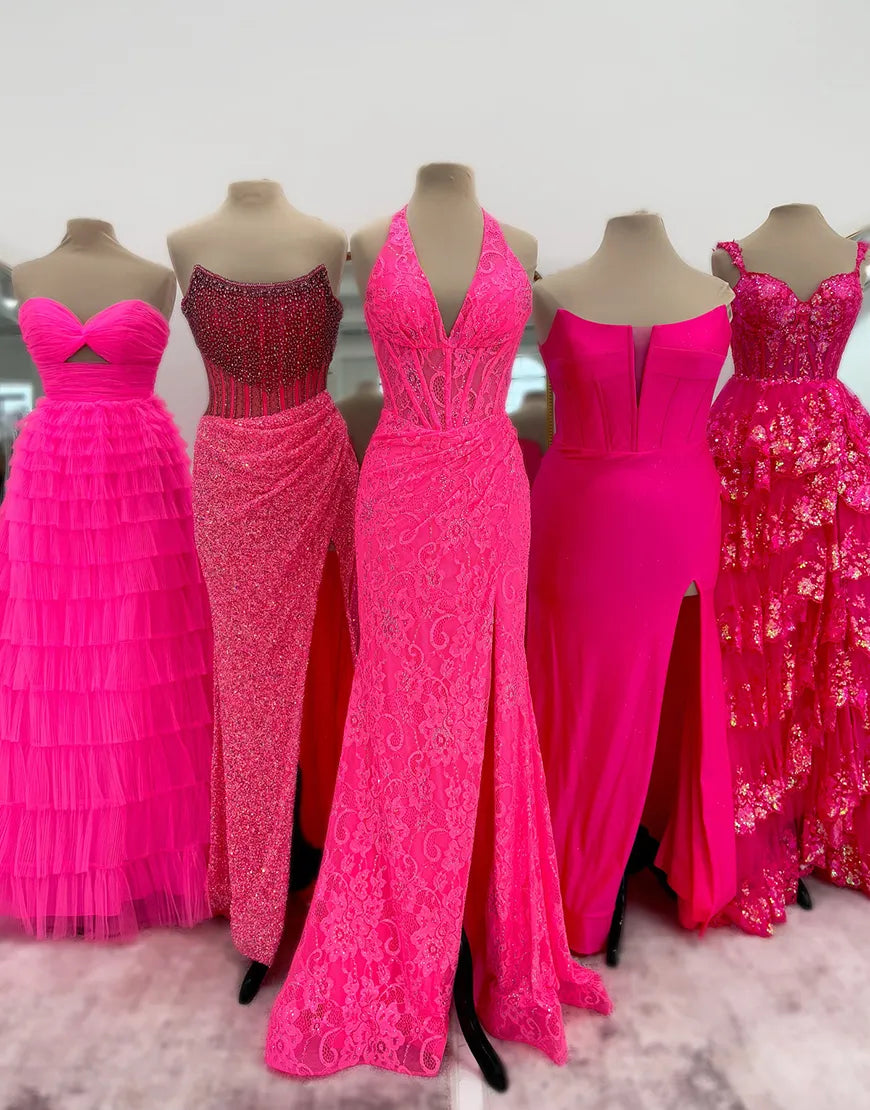 Nora | Sequined Halter Mermaid Bridesmaid Dress