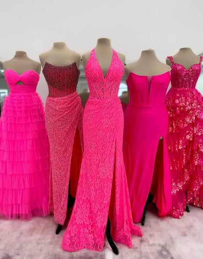 Nora | Sequined Halter Mermaid Bridesmaid Dress