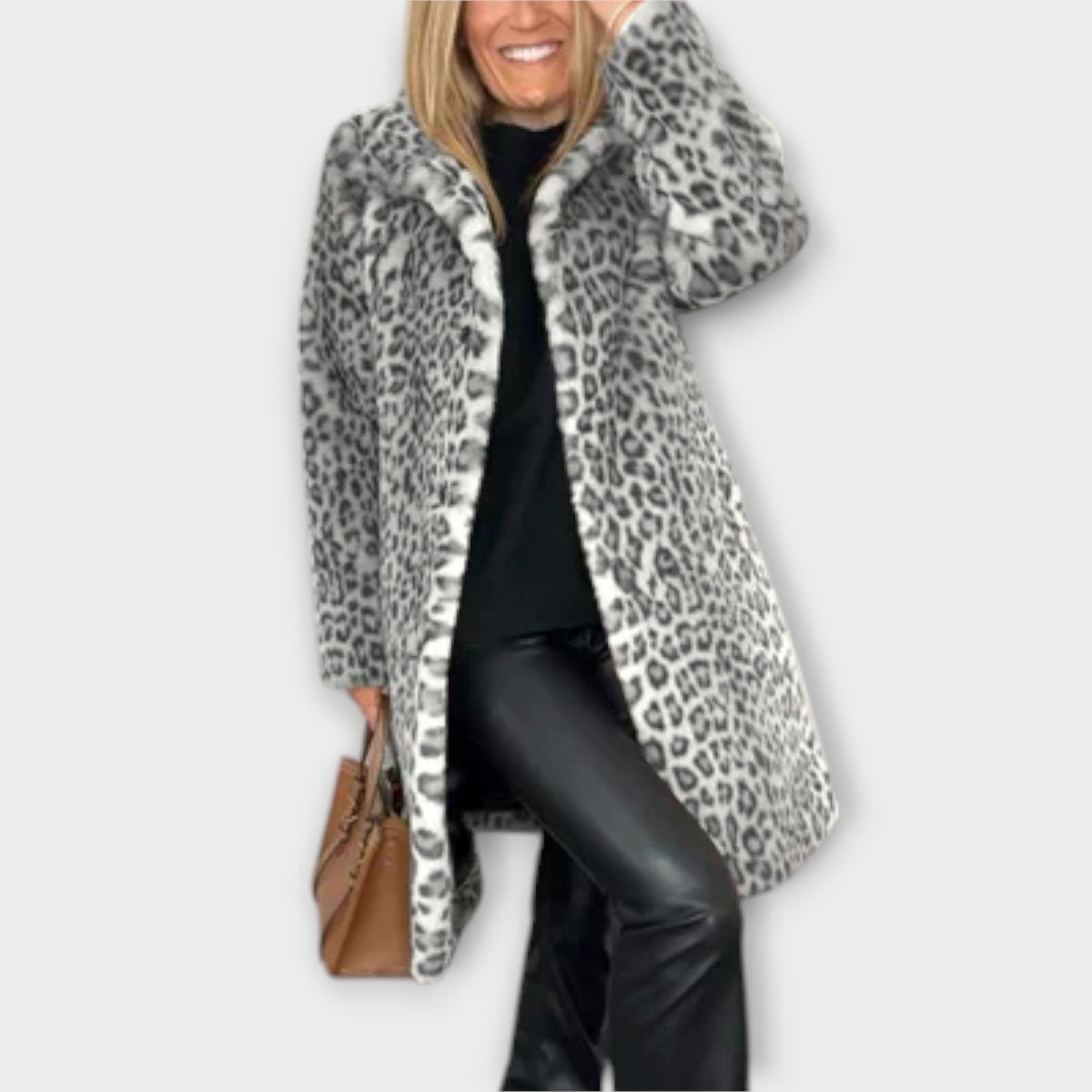 Amara | Dame Leopardprint Frakke