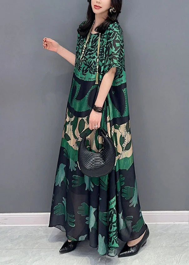 Autumn | Graphic Print Bohemian Oversized Maxikjole
