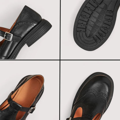Tara | Cushioned Comfort T-Strap Mary Jane Shoes