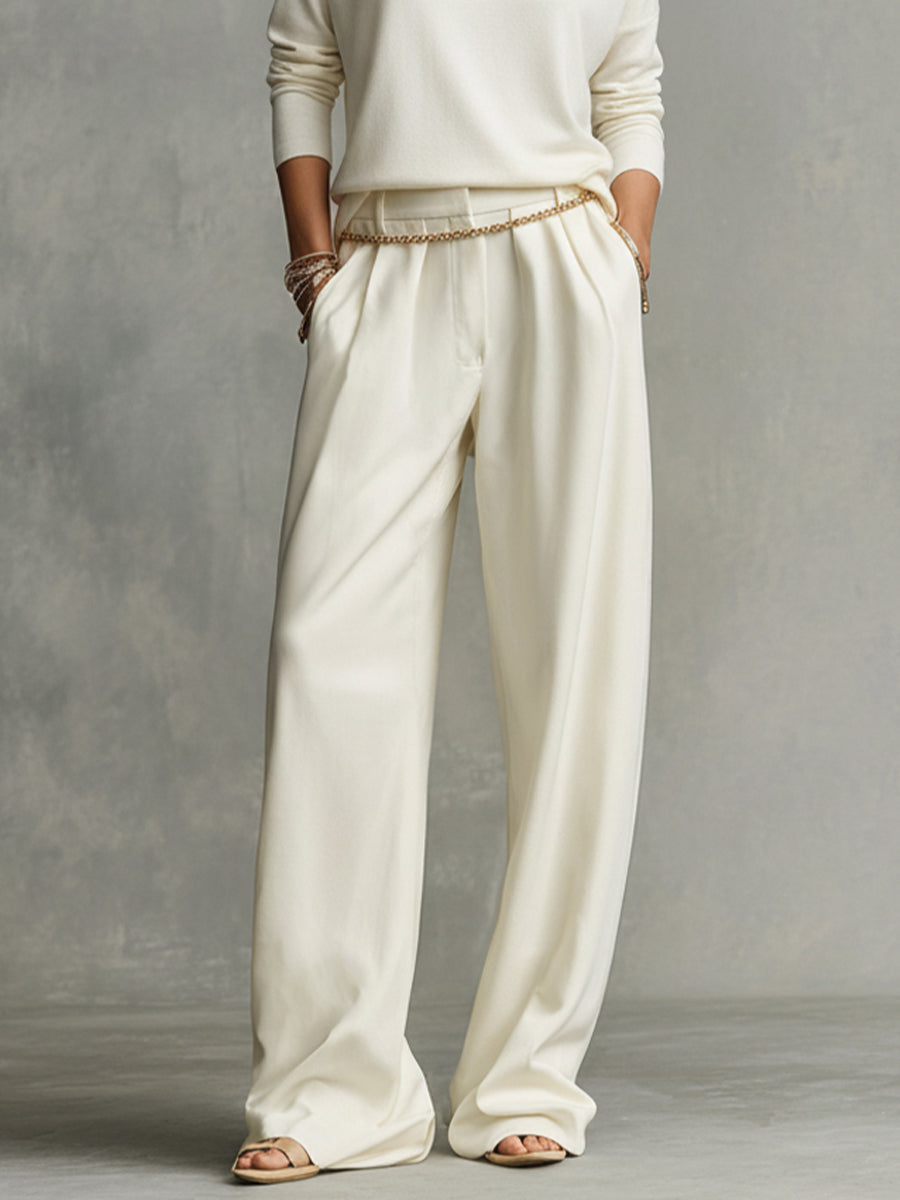 Iris | Women's Ivory Oversized Knit Turtleneck