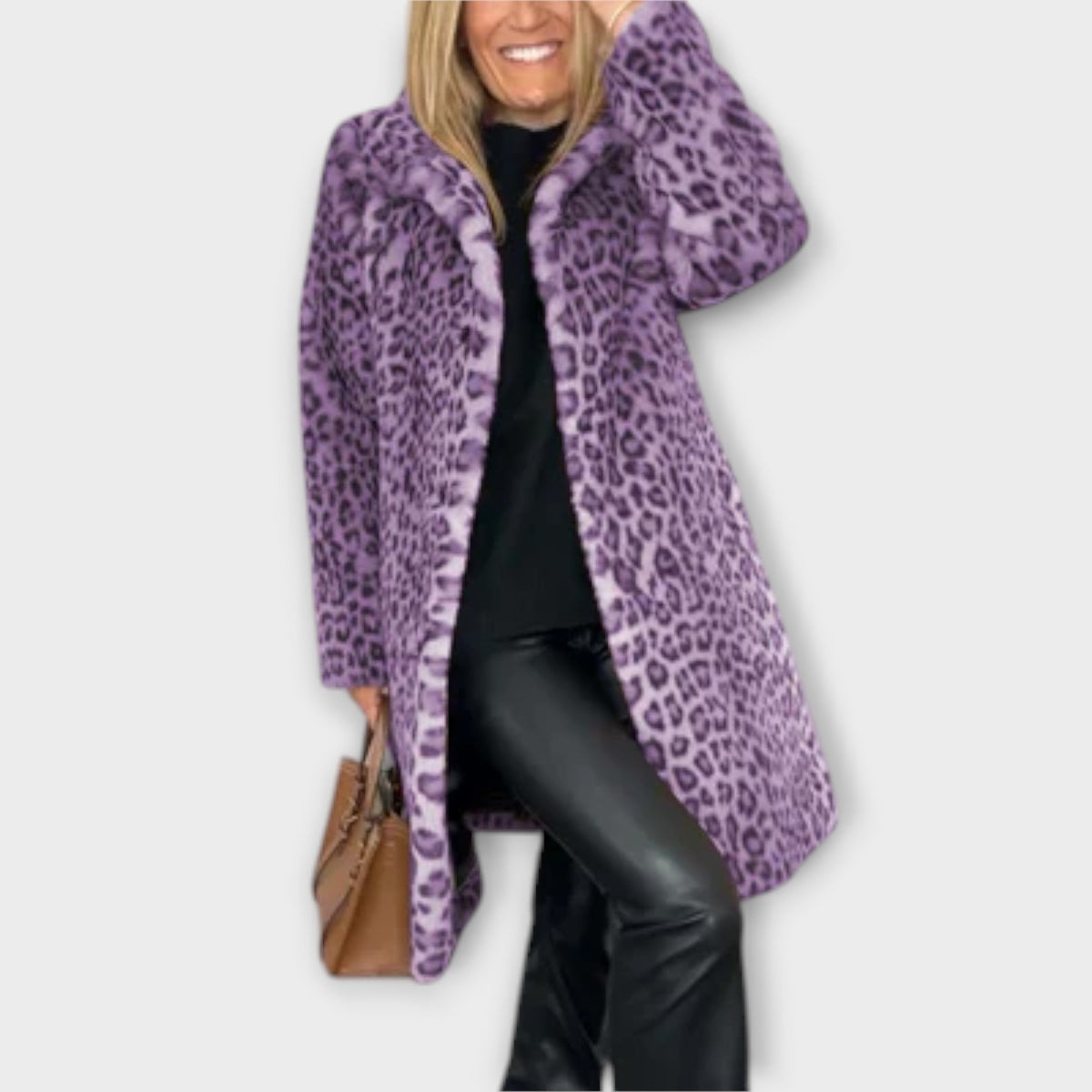 Amara | Dame Leopardprint Frakke