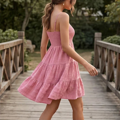 Juniper | Smocked Bust Tiered Mini Summer Dress
