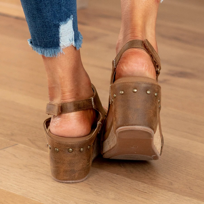 Yasmin | Open Toe Stylish Platform Wedge-Heel Sandals