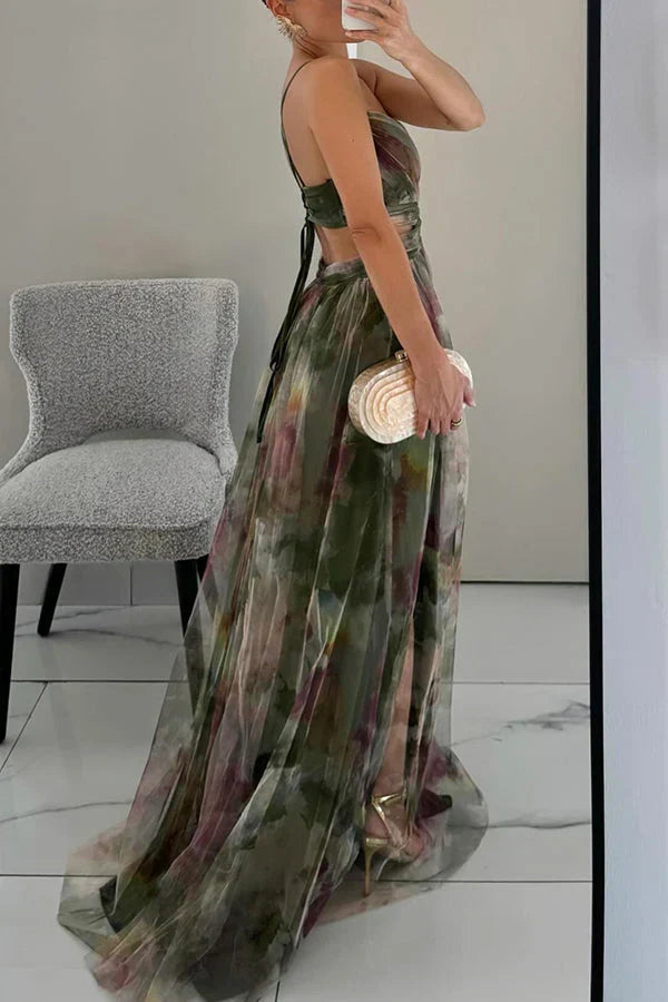 Bianca | Elegant Floral Bohemian Wedding Guest Maxi Dress