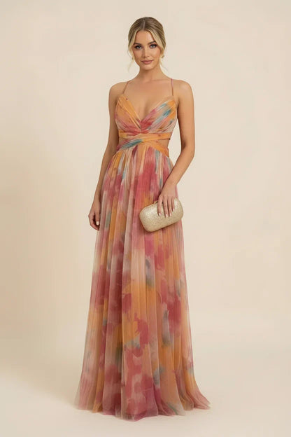 Bianca | Elegant Floral Bohemian Wedding Guest Maxi Dress