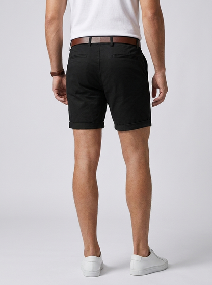 Jude | Klassiske Bomulds Chinos Shorts Med Opsmøg