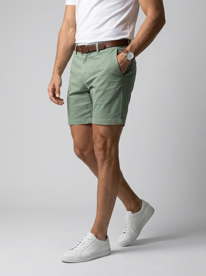 Jude | Klassiske Bomulds Chinos Shorts Med Opsmøg