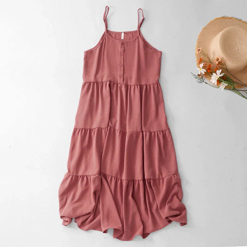Everyday Tiered A-Line Midi Sundress