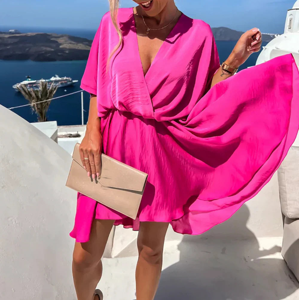 Rose | Fitted V-Neck Sleeveless Mini Dress