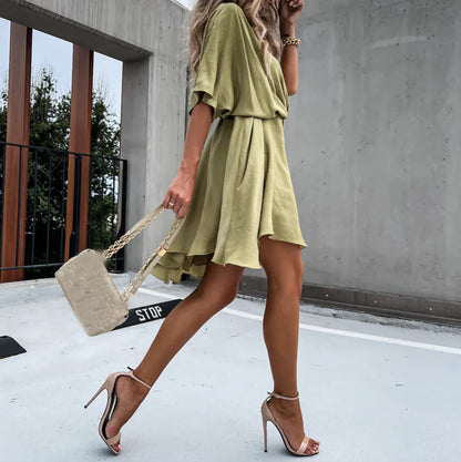 Rose | Fitted V-Neck Sleeveless Mini Dress