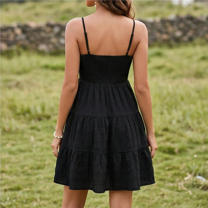 Juniper | Smocked Bust Tiered Mini Summer Dress