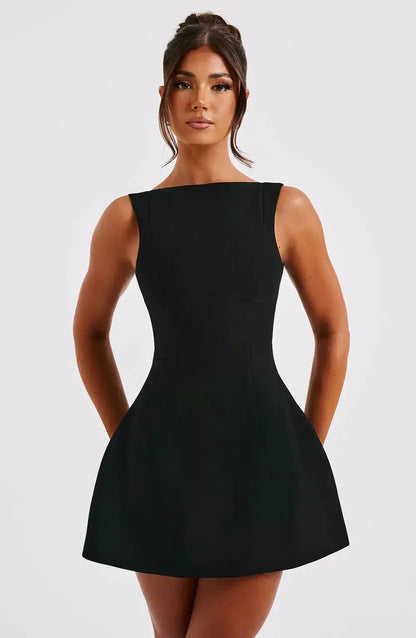 Bianca | Åben Ryg Stropløs Bodycon Minikjole til Kvinder