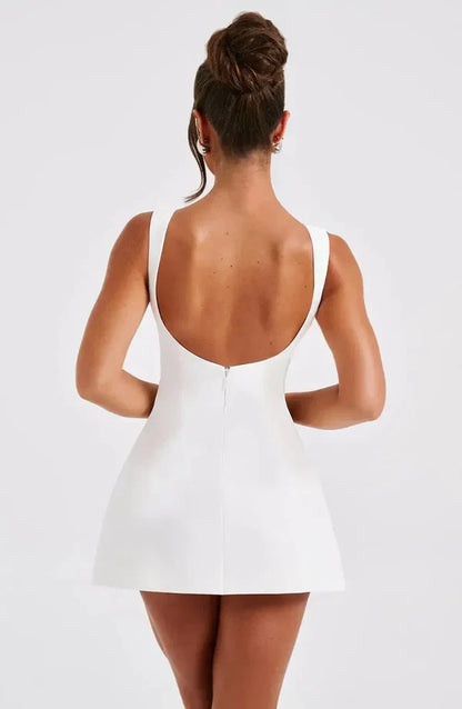 Bianca | Åben Ryg Stropløs Bodycon Minikjole til Kvinder