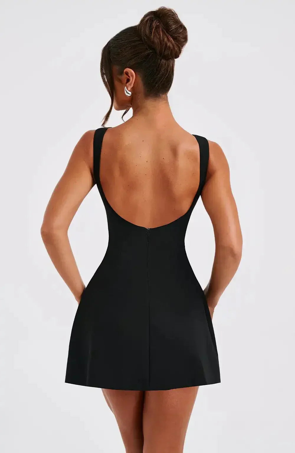 Bianca | Åben Ryg Stropløs Bodycon Minikjole til Kvinder