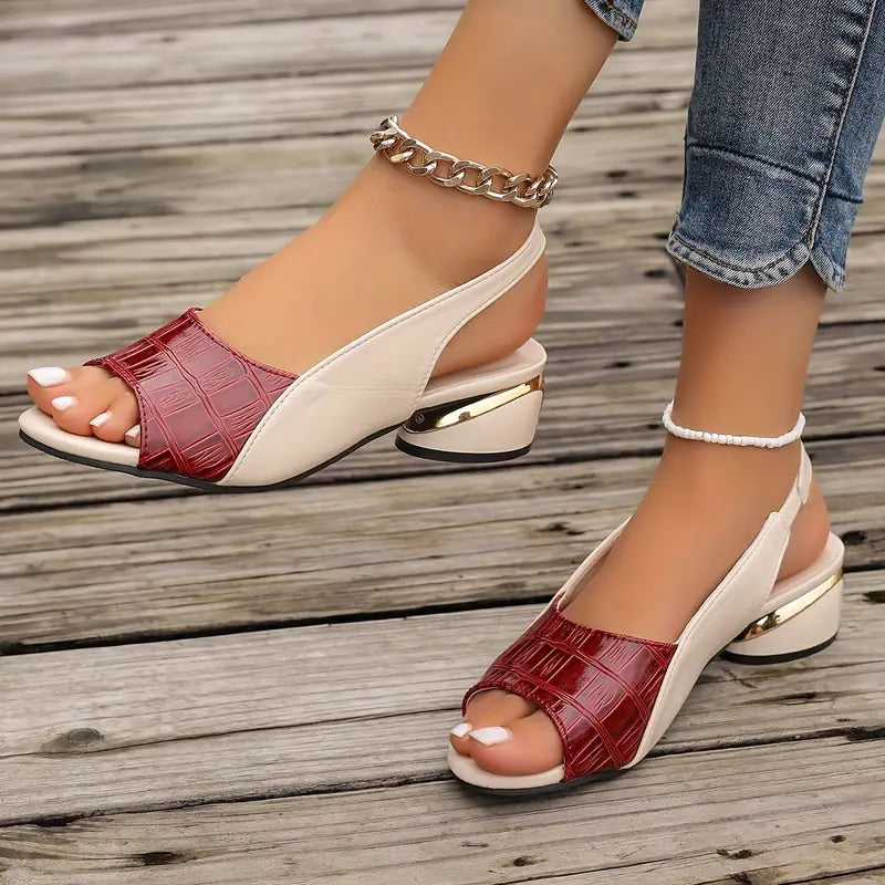Sylvia Sling-Back Comfort Heeled Sandals