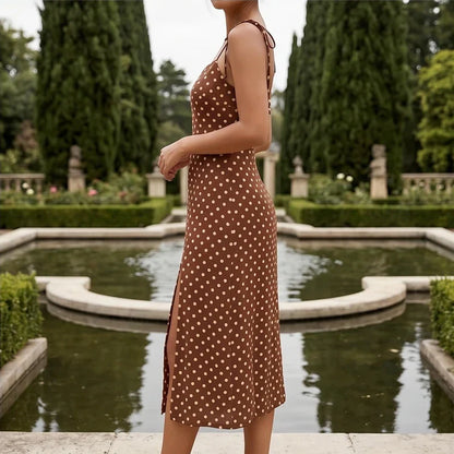 Cortez | Retro Polka Dot Midi Summer Dress