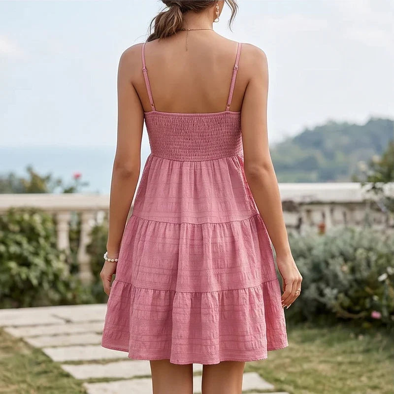 Juniper | Smocked Bust Tiered Mini Summer Dress