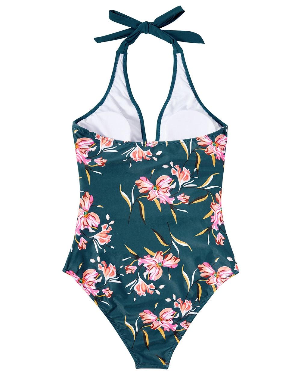 Zoe | Backless Push-Up One Piece Swimsuit