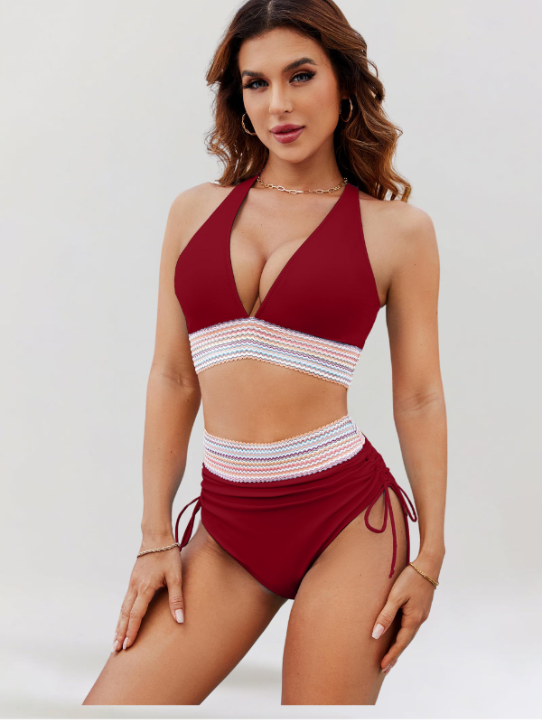 Lidia | High Waist Tummy Control Two Piece Swimsuit