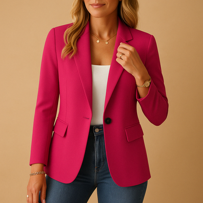 En Enkeltradet Blazer med Revers