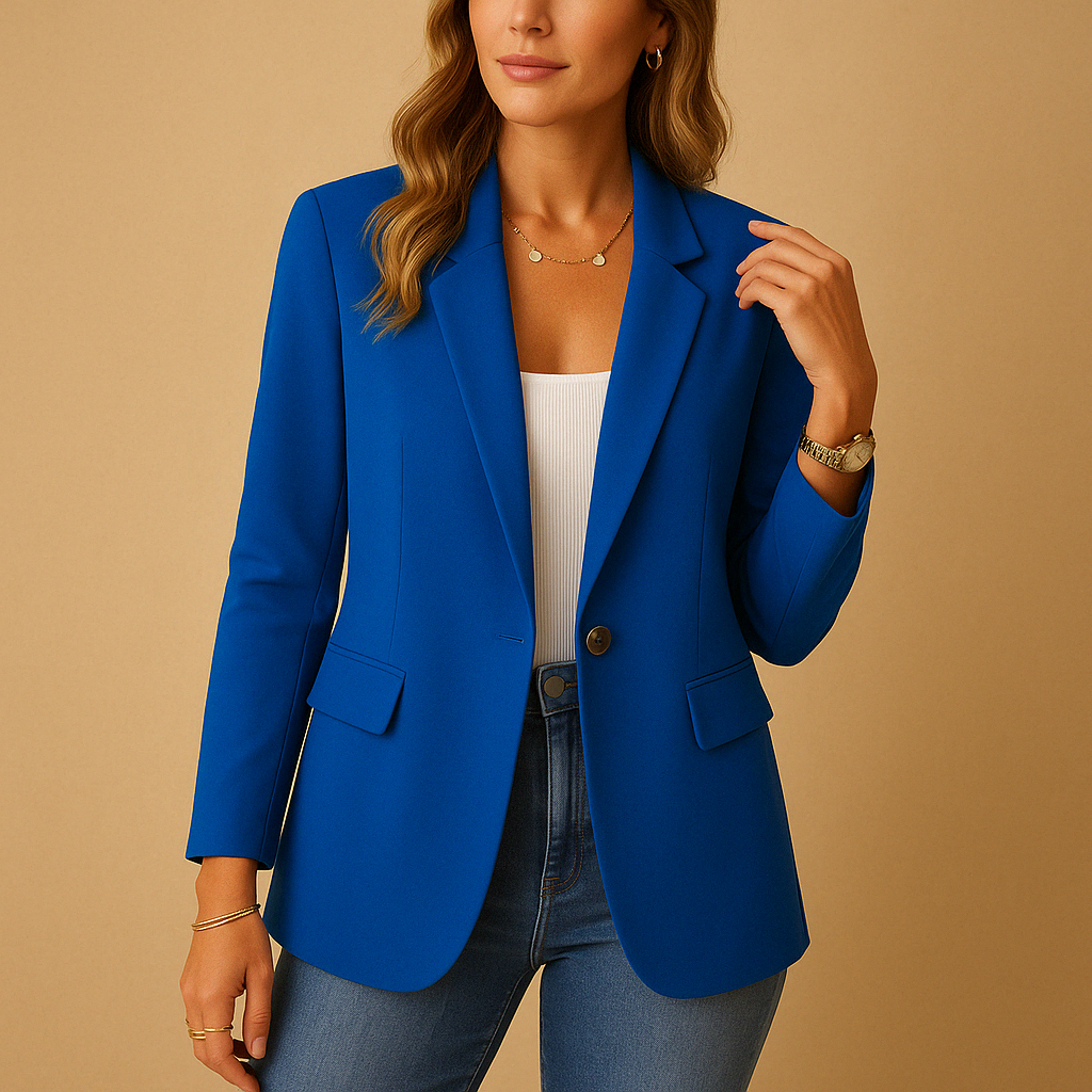 En Enkeltradet Blazer med Revers