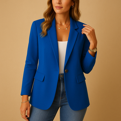 En Enkeltradet Blazer med Revers